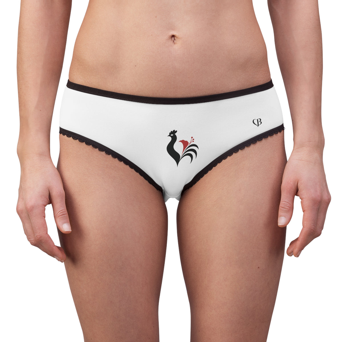 LA GALLITA Briefs with French Rooster Heart Design