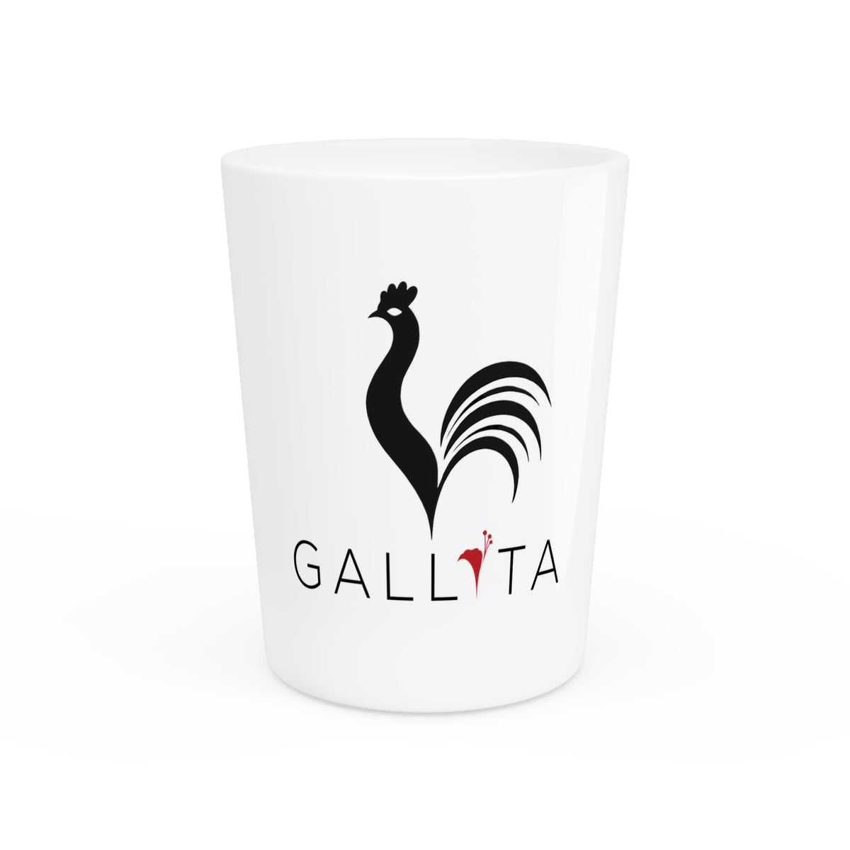 GALLITA Rooster Logo Shot Glass