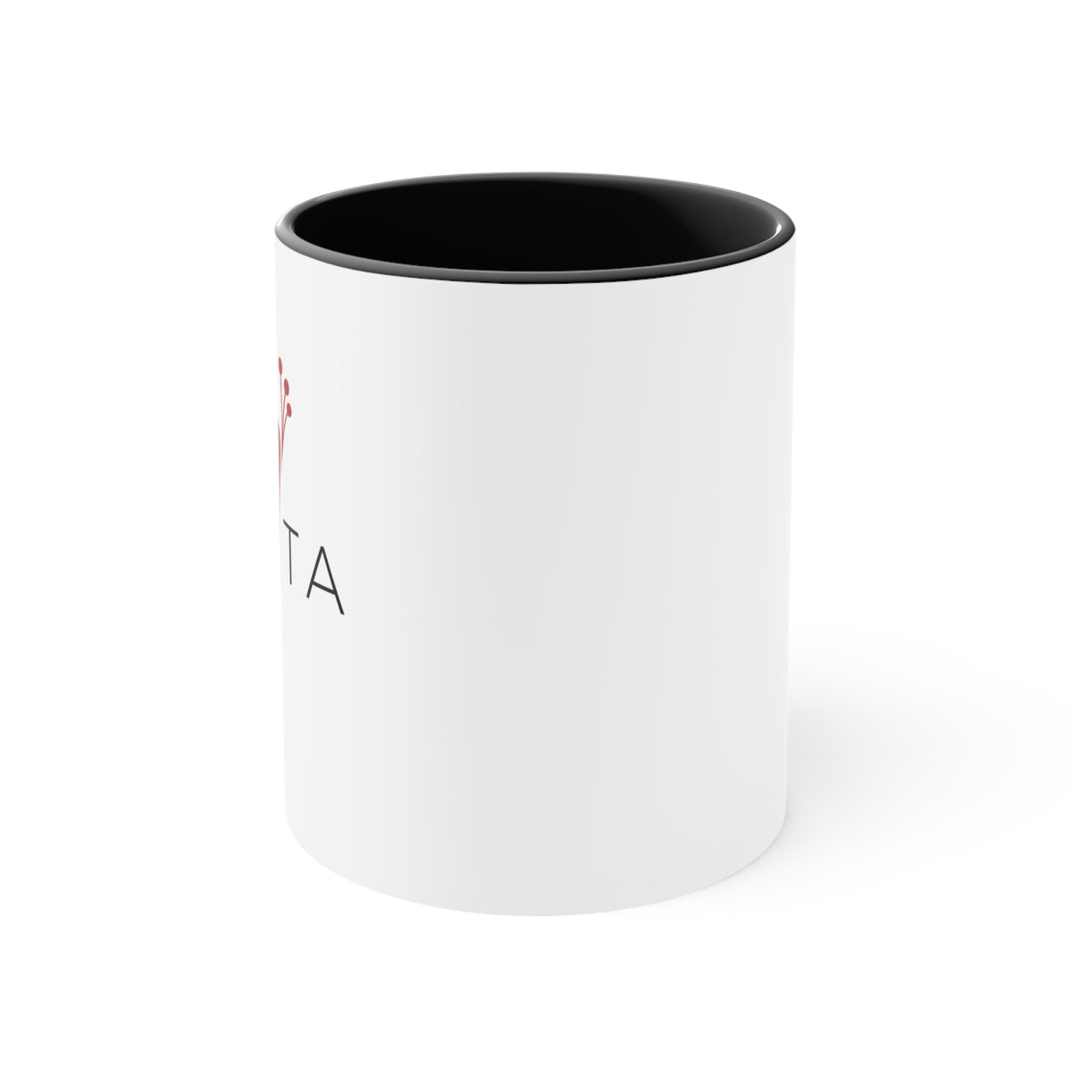 Gallita Accent Mug with GALLITA Floral Logo