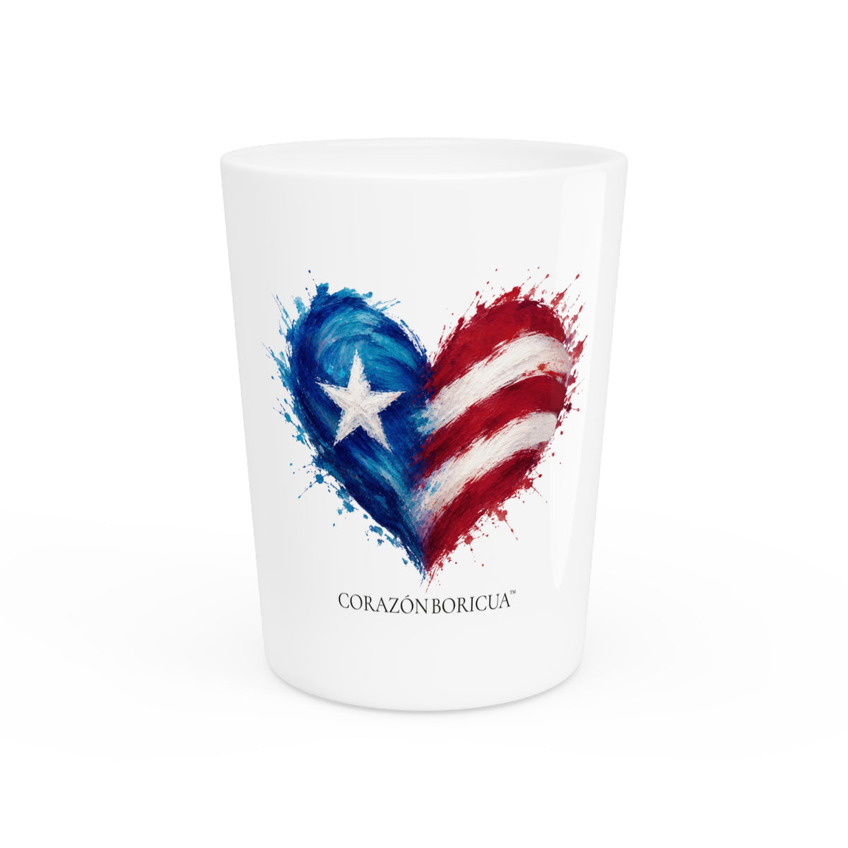Corazón Boricua Shot Glass