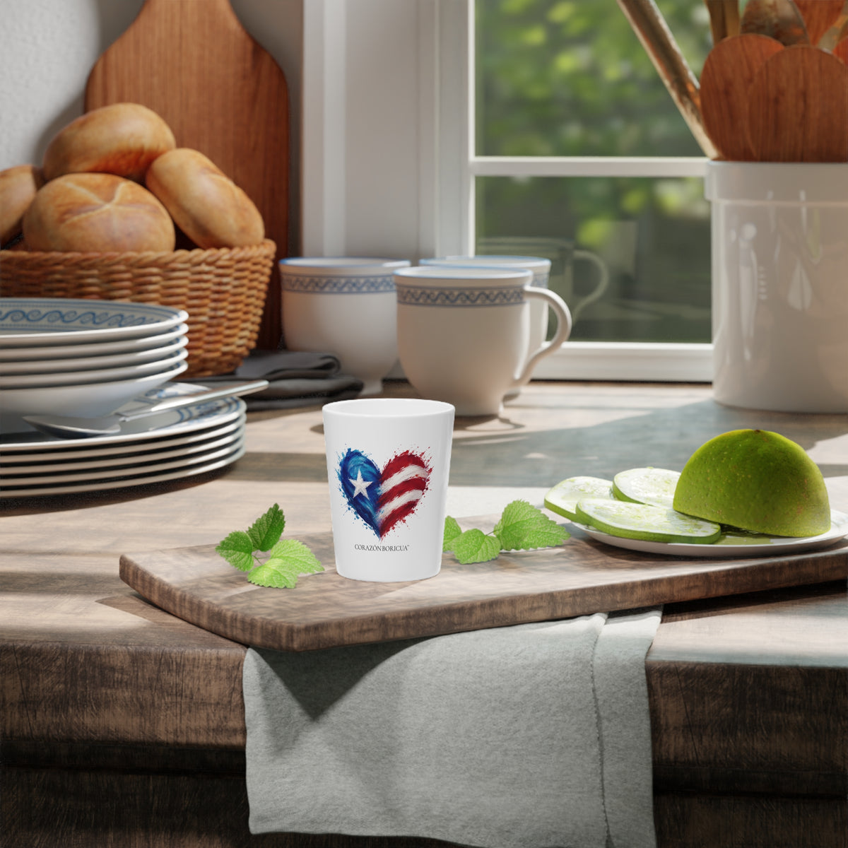 Corazón Boricua Shot Glass